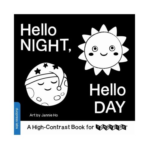 Hello Night, Hello Day - (High-Contrast Books) by Duopress Labs (Board Book)