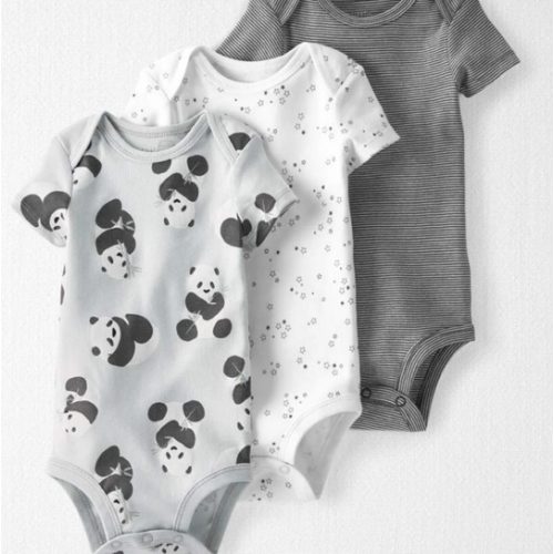Baby 3-Pack Organic Cotton Rib Bodysuits - Little Planet | Carter's
