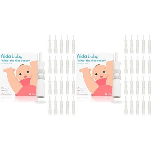Frida Baby Windi Gas Passer, Baby Gas Relief, Made in USA, 100% Natural, Safe & Effective Instant Relief for Babies & Infants, 10ct