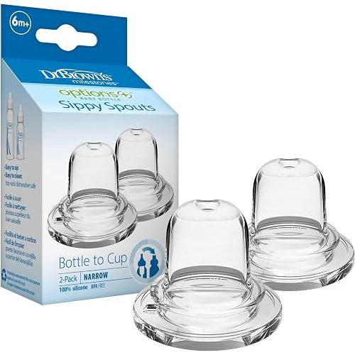 Dr. Brown's Milestones Options+ Narrow Sippy Spouts, 6m+, 2-Count