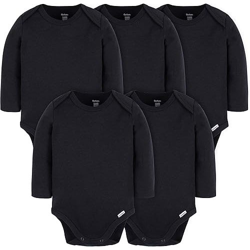 Long Sleeve Solid Onesies Multi-pack
