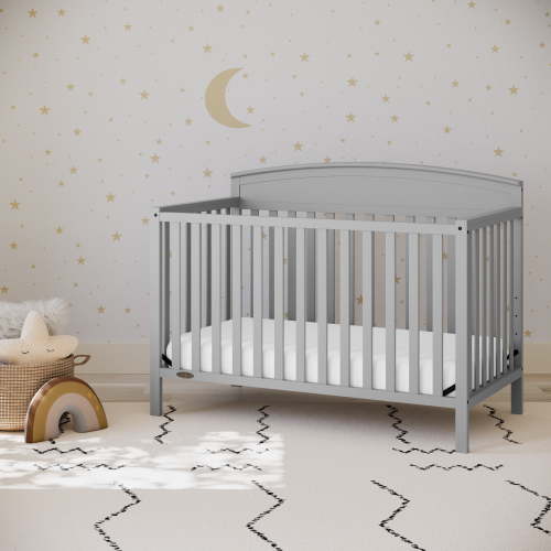 Graco Benton 5-in-1 Convertible Baby Crib, Pebble Gray