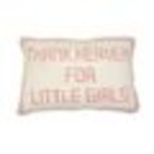 Thank Heaven Embroidered Decorative Throw Pillow - Girl