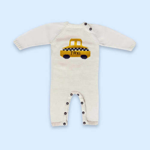NYC Taxi Knitted Romper