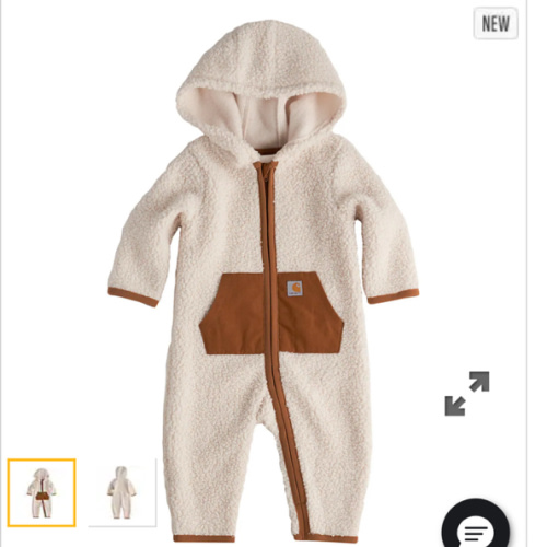 Boys' Long Sleeve Zip-Front Sherpa Coverall (Baby) | Gifts for Everyone | Carhartt