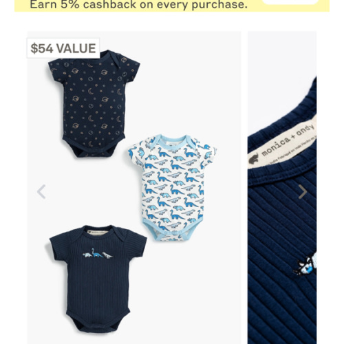 3-Pack Short Sleeve Bodysuits - Organic Baby Clothes - Monica + Andy