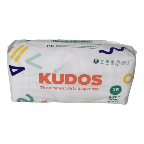 Kudos Diapers, White, Size 1, 210