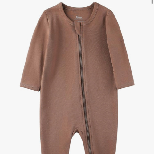 O2 BABY Baby Boys Girls Organic Cotton Zip-Front Sleeper Pajamas, Footed Sleep 'n Play