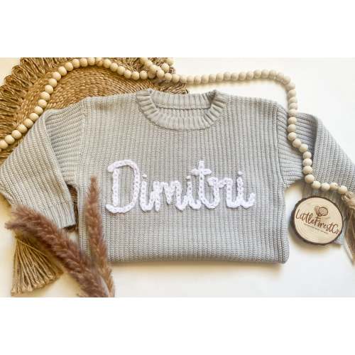 Embroidered Name Sweater