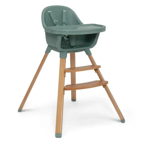 Delta Children - babyGap Otto 3-in-1 High Chair - High Chair Converts to Toddler Dinning Chair and Booster Seat - Dishwasher Safe Meal Tray - FSC-Certified Wood, Sage Green