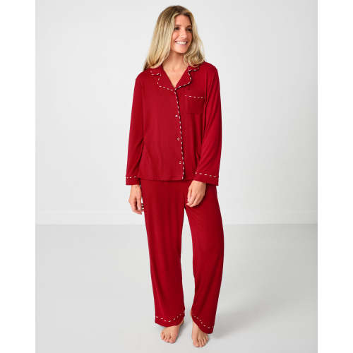 Holiday Red Women's Long Sleeve Pajama Set | Little Sleepies