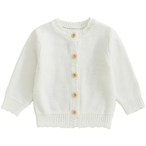 Baby Girl Cardigan Sweater Long Sleeve Button Up Knit Sweatshirt Jacket Toddler Baby Girl Fall Outfits