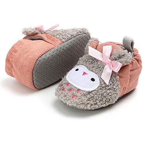 LAFEGEN Baby Booties for Boys Girls with Soft Lining Non Slip Gripper Newborn Infant Slipper Socks Toddler First Walker Crib Shoes 0-18 Months
