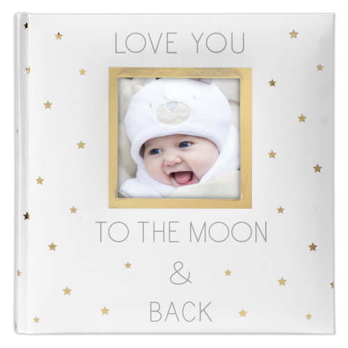 LARGE Malden 'LOVE YOU TO THE MOON AND BACK' Family LITTLE Brag-Book Photo Album, 2-Up Display - 4x6