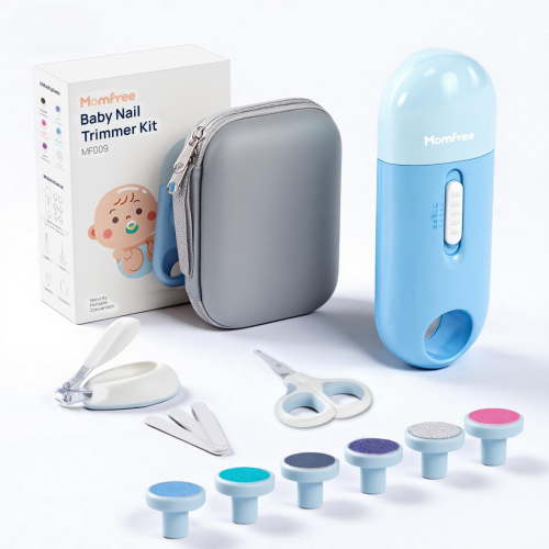 Momfree Baby Nail File Clippers Electric Trimmer Kit for Newborn, Toddler, Kids, Adult