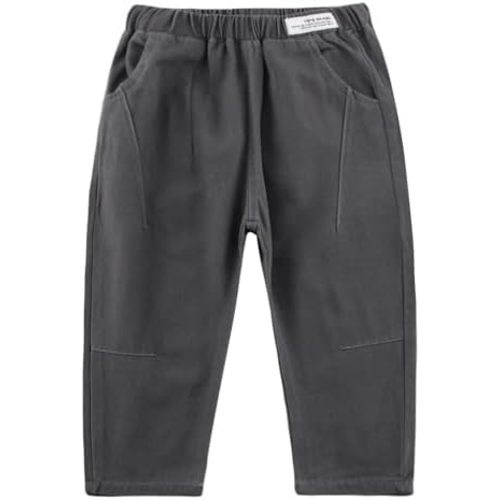 Kids Pants Boys with Solid Color, Boys Slacks Pull on Pants for Spring & Autumn
