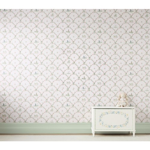 Riley Sheehey Floral Scallop Wallpaper