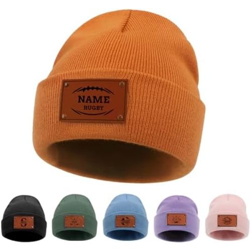 Embroidered Name Newborn Beanie Hat, Custom Warm Newborn Hats, Personalized Knit Hats for Adualt