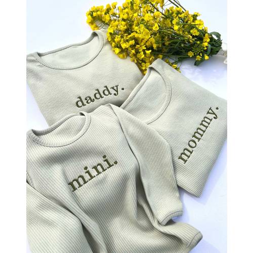 Family Matching Personalised PJs | Mama and Mini | Kids 2 Piece Set | Siblings Match Clothing | Baby and Kids Outfits | Gf Bf Matching Pjs