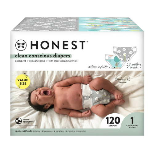 The Honest Company Disposable Diapers (Choose Your Size and Count)