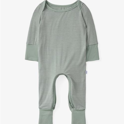 Willow Stripe Crescent Zippy – Little Sleepies