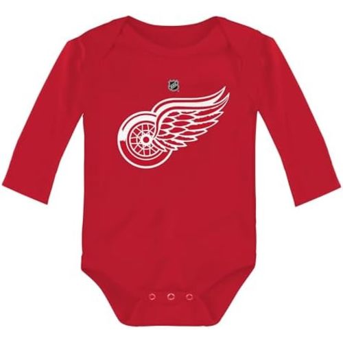 Outerstuff NHL Newborn & Infants 0-24 Months Primary Logo Long Sleeve Bodysuit Creeper Romper