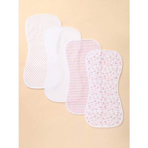 4pcs/Set Baby Burp Cloths, Absorbent Soft Breathable Patterns, Cute Design | SHEIN USA