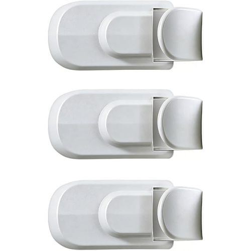 Door Lock for Kids Safety, Snap-On Child Proof Door Latch for Bedrooms Inside, No Drill Portable Door Lock for Baby, Toddler & Pet Proofing Home Use (3Pcs)