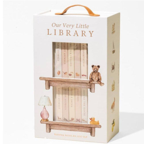 Our Very Little Library Board Book Set: A Foundational Language Vocabulary Board Book Set for Babies (Tabitha Paige Children's Book Series)