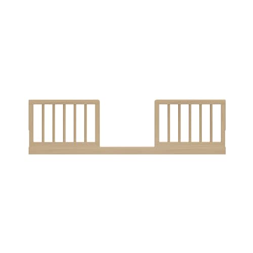 Storkcraft & Graco Toddler Safety Guardrail Kit with Dowels (Driftwood) – GREENGUARD Gold Certified, Converts Compatible Storkcraft & Graco Crib to Toddler Bed, Kit Includes 2 Toddler Guardrails