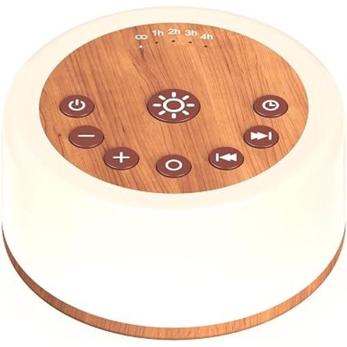 Soother Sleep Sound Machine Night Light White Noise Machine with 30 Soothing Sounds & 12 Color Night Lights for Baby Kids Adults Brown Noise Machine with Timer & Continuous Play for Home Travel Office