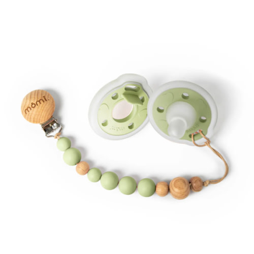 mōmi babypace pacifier gift set - pistachio