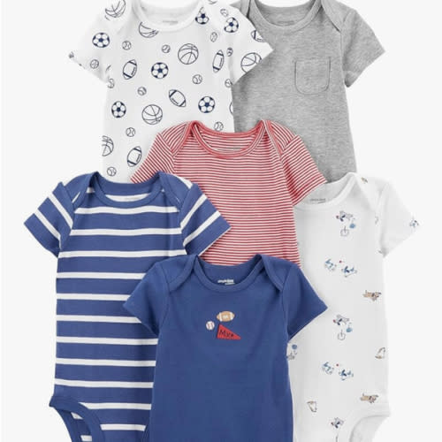 Simple Joys by Carter's Baby Boys' 6-Pack Short-Sleeve Bodysuit