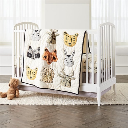 Crate&Kids Roxy Marj Baby Quilt - Woodland Animal