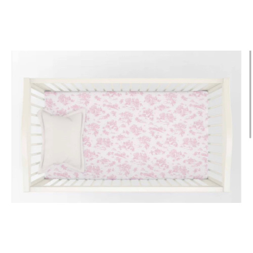 Storyland Toile Crib Fit Sheet | Maison Nola