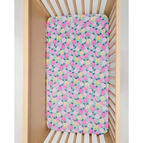 Ladybug Meadow Fitted Crib Sheet | Little Sleepies
