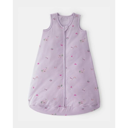 Baby Girl Fairytale 2-Way Zip PurelySoft Wearable Blanket - Purple (S)