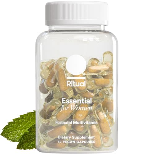 Ritual Essential for Women Postnatal Multivitamin - Postpartum Vitamin - Omega-3 DHA & Choline for Lactation Support, Vitamin A, C, D3 & Zinc for Immune Function Support*, B12, Iodine, Biotin, 30 Day