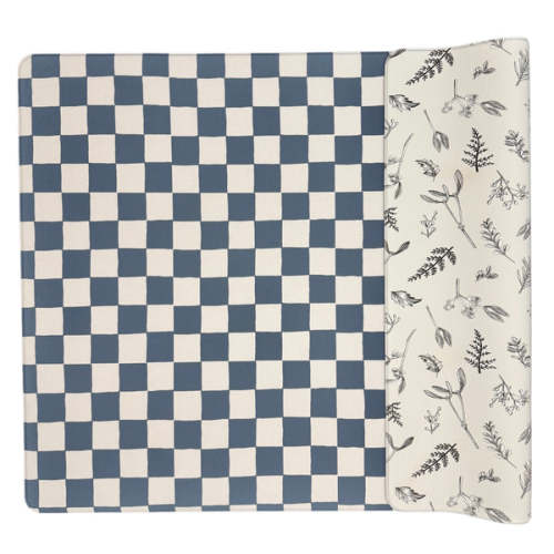 Little Bot Baby Play Mat (Ofie mat, Oceanview Checkerboard + Plants)