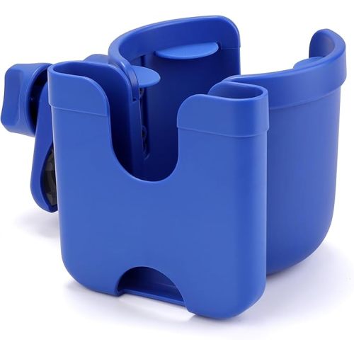 Accmor Stroller Cup Holder with Phone Holder, Bike Cup Holder, Universal Cup Holder for Uppababy Nuna Doona Strollers, 2-in-1 Cup Phone Holder for Stroller Bike Accessory