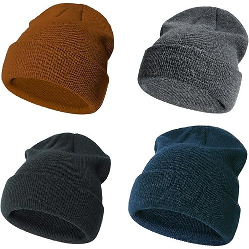 Urban Virgin Toddler Winter Hat Baby Beanie Kids Beanies Boys Hats Knit Winter Caps Soft Infant Girls 4 Packs