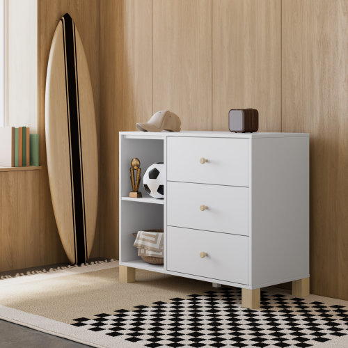 Storkcraft California 3 Drawer Combo Dresser