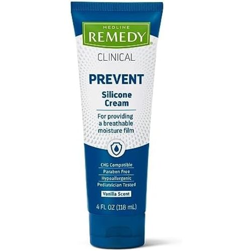 Medline Remedy Clinical Silicone Cream, Vanilla Scented, 4 oz.