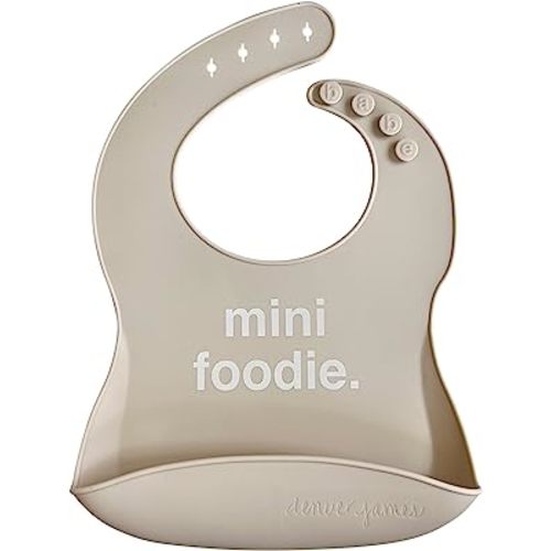 Denver James Silicone Feeding Bibs | Dishwasher Safe. Waterproof. Adjustable.