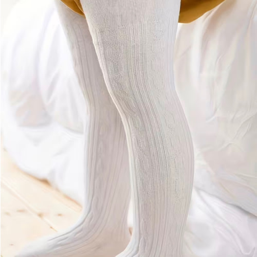 babys solid color jacquard leggings versatile elastic waist - Temu