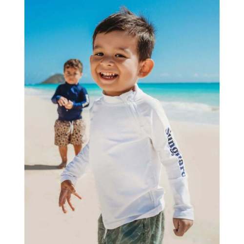 Longsleeve Logo Rashguard, White - Sunguard Swim | Maisonette
