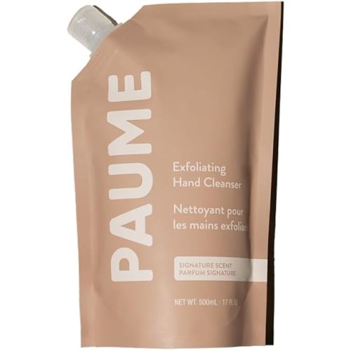 PAUME Exfoliating Hand Cleanser, Silicon Free, Paraben Free, Vegan, Exfoliating Soap with Essential Oils, Hydrating Hand Soap for Gentle Cleanse (17 Fl Oz)