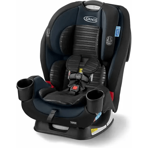 Graco TriRide 3-in-1 Reclining Car Seat, Clybourne - Rear & Forward Facing Car Seat, Highback Booster, Adjustable Headrest
