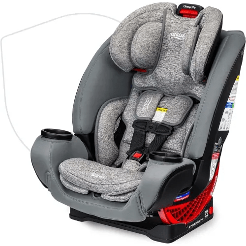 Britax One4Life Convertible Car Seat, 10 Years of Use from 5 to 120 Pounds, Converts from Rear-Facing Infant Car Seat to Forward-Facing Booster Seat, Performance Fabric, Cool N Dry Moonstone