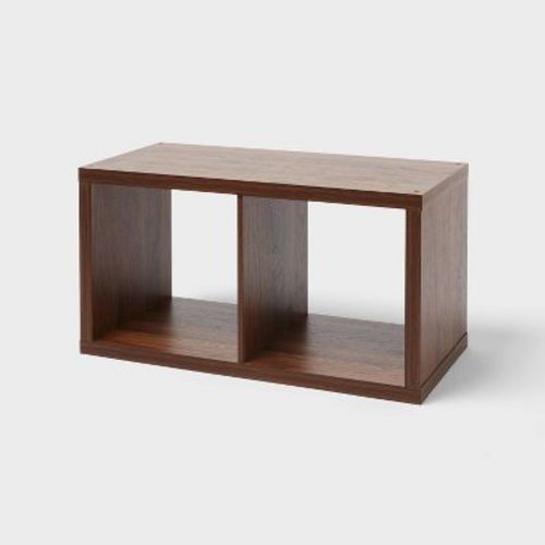 13" 2 Cube Walnut - Brightroom™